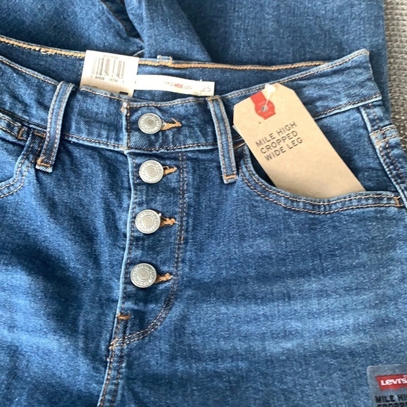 Levi’s jeans pants mile high cropped wide … - Picture 4 of 7